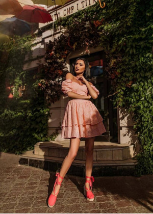 Off Shoulder Cotton Sweet Party Dress